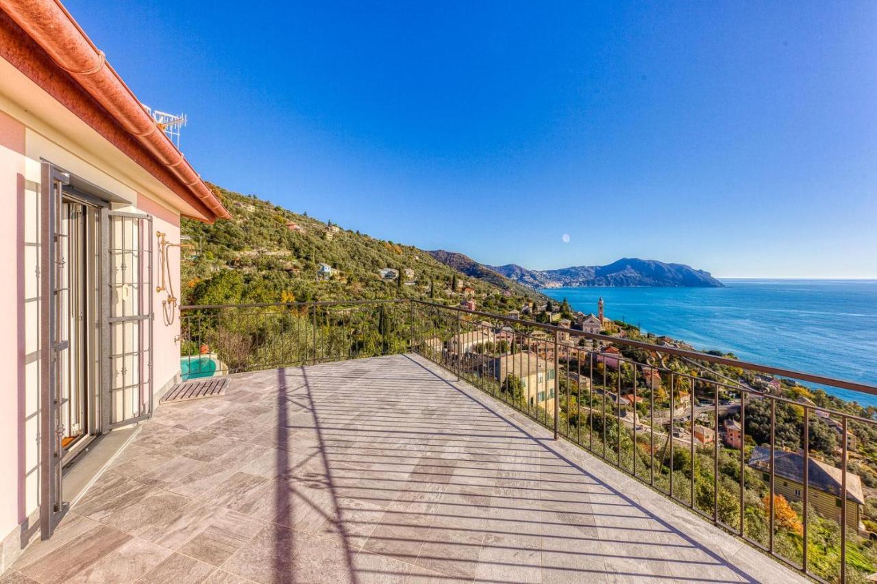 Апартаменти Casaviva - Ampio Trilocale Vista Mare Con Piscina - Pieve Alta П'єве-Ліґуре Екстер'єр фото