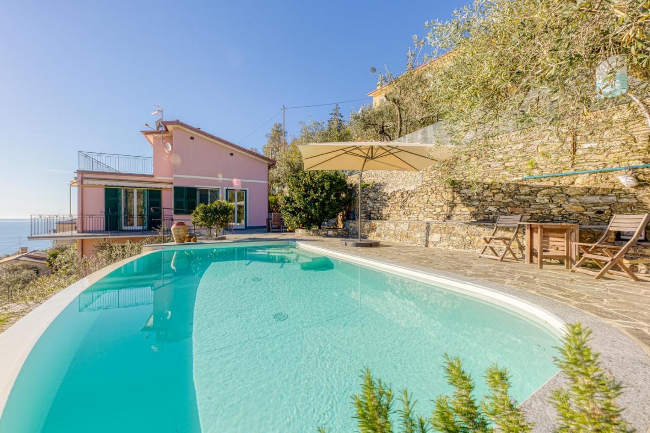 Апартаменти Casaviva - Ampio Trilocale Vista Mare Con Piscina - Pieve Alta П'єве-Ліґуре Екстер'єр фото