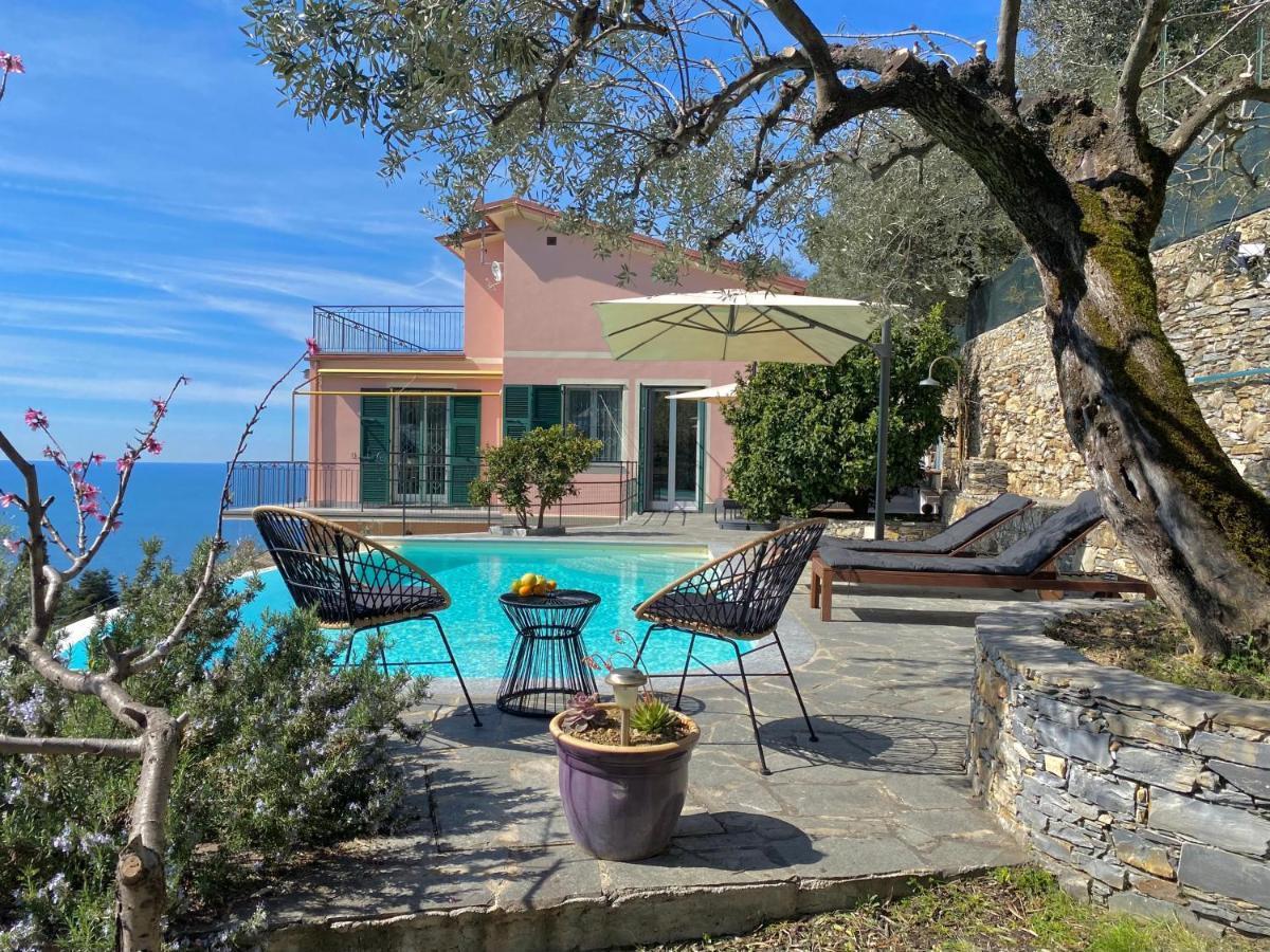 Апартаменти Casaviva - Ampio Trilocale Vista Mare Con Piscina - Pieve Alta П'єве-Ліґуре Екстер'єр фото