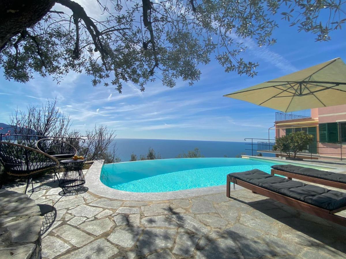 Апартаменти Casaviva - Ampio Trilocale Vista Mare Con Piscina - Pieve Alta П'єве-Ліґуре Екстер'єр фото